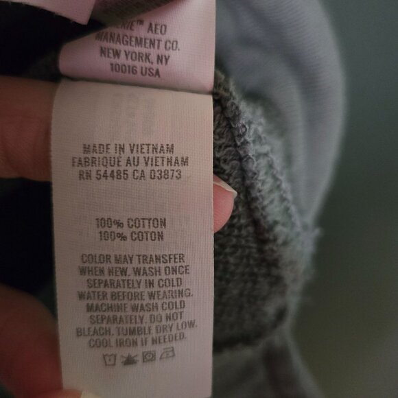 Aerie Women's M Grey Half-Zip Pullover Sweatshirt - Picture 8 of 10